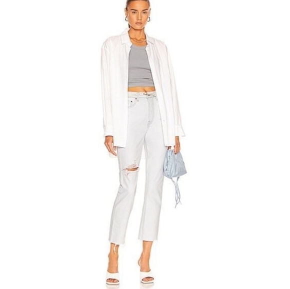 GRLFRND High Rise Straight Leg Crop in Ojai JEANS - Picture 4 of 12